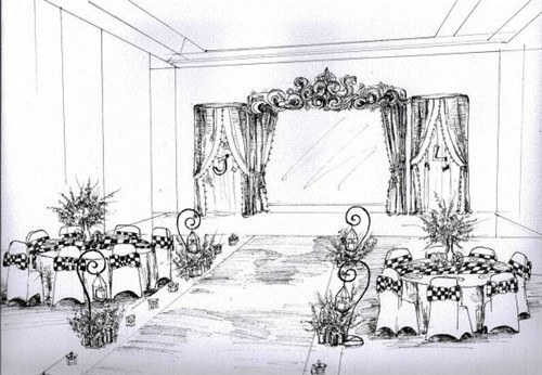 手绘婚礼教程 如何画好婚礼手绘效果图
